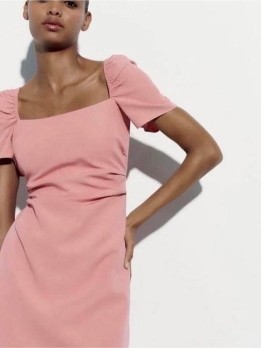NWT Zara Linen Mini Dress - Picture 2 of 11